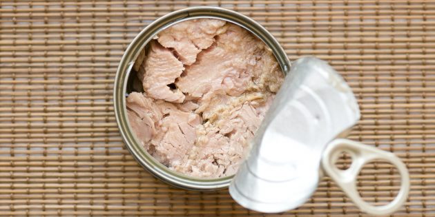 В каких продуктах витамин д: консервированный тунец