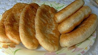 Пирожки с капустой.  Как жарили в столовой.