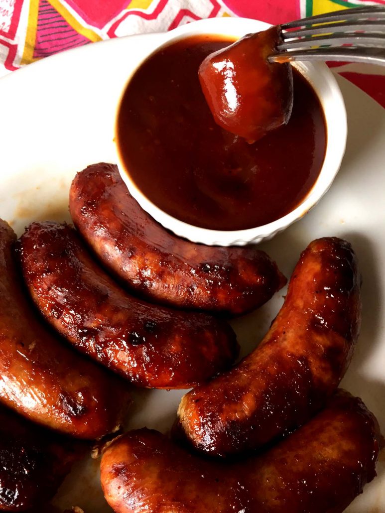 Best Easy Barbecued Baked Sausage Recipe