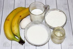Банановые оладьи: Ингредиенты