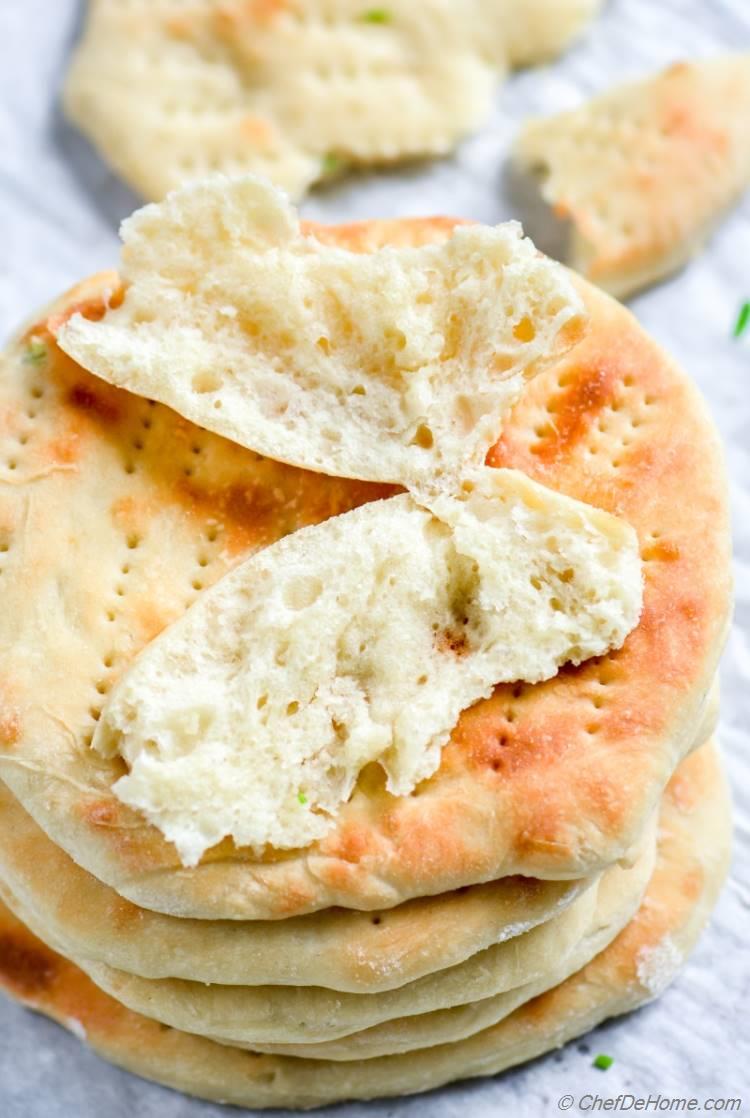 Soft naans perfect to make naan sandwiches 