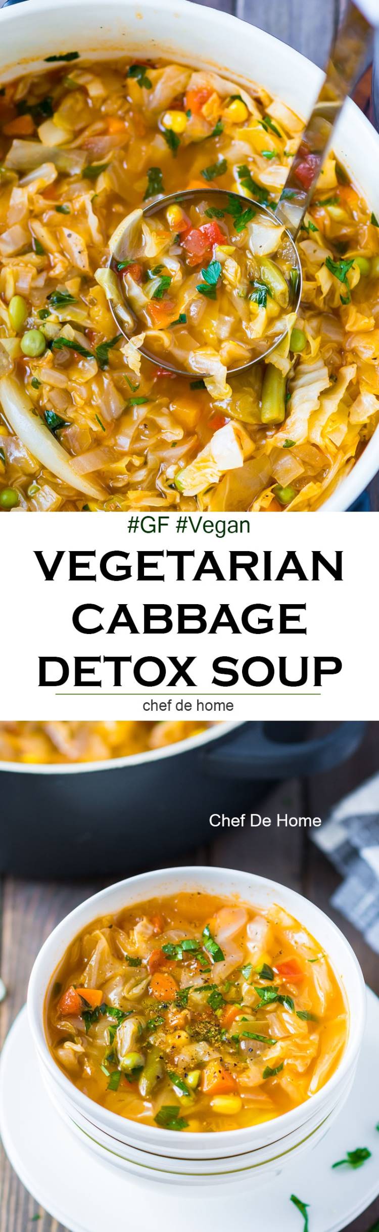 Easy cabbage soup winter weeknight dinner or cabbage detox weight loss 