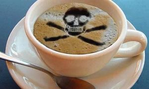 знак смерти на кофейной пене