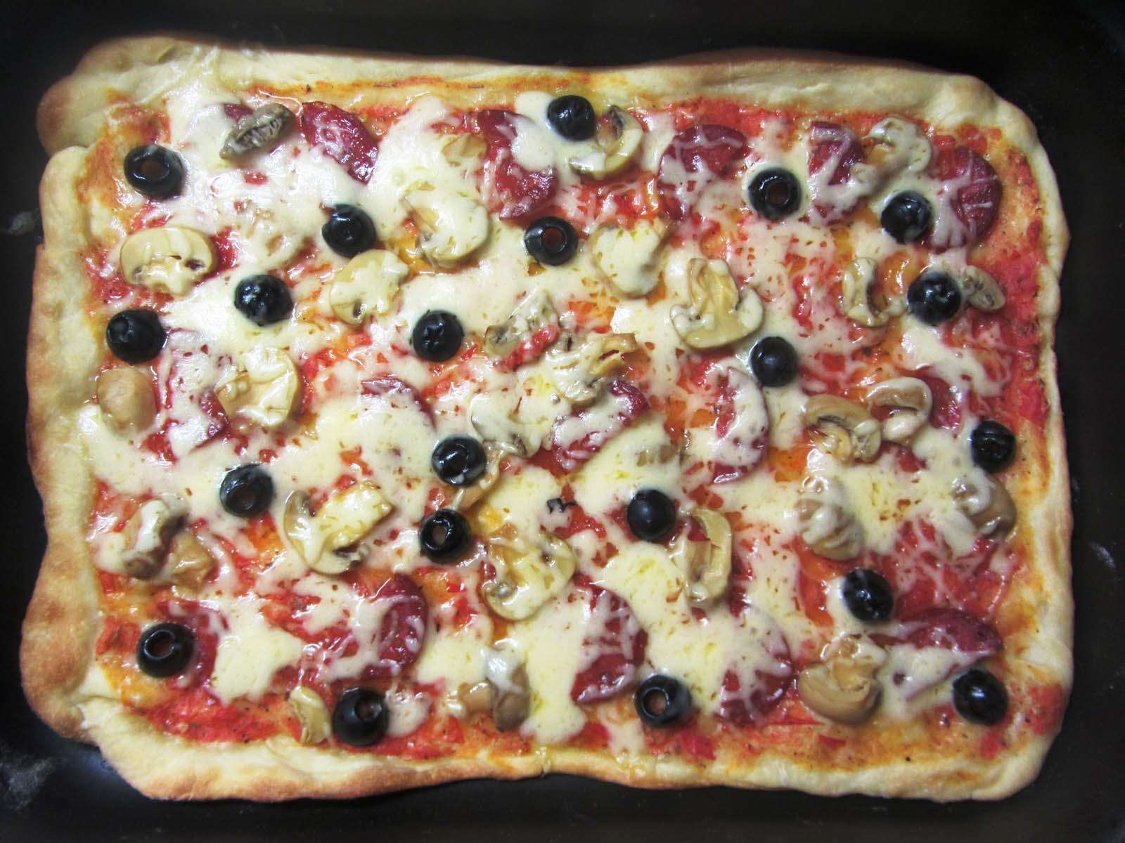 бездрожжевая пицца в духовке сколько выпекать фото 104