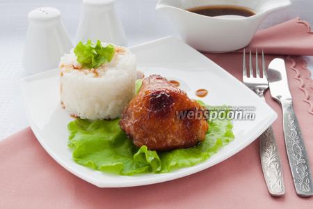 Фото рецепта Куриные окорочка запечённые с соевым соусом