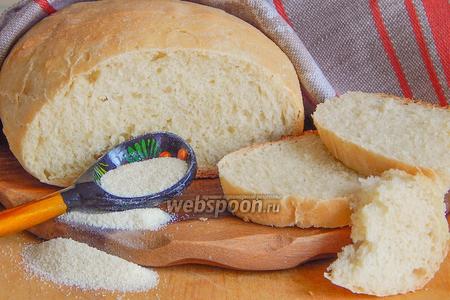 Фото рецепта Пшеничный хлеб с манкой