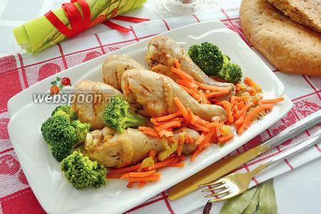 Фото рецепта Куриные голени с овощами