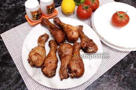 Фото рецепта Куриные голени в соево-медовом соусе