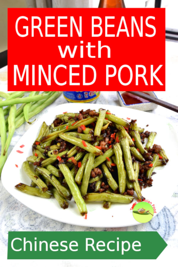 I want to share with you how to prepare the Sichuan style dry fried green bean 干煸四季豆 with minced at home I can assure you that the taste is utterly different from blanching, sautéing or green beans for a salad. 