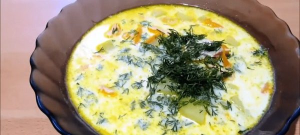 Сливочный суп с картофелем и горбушей
