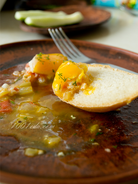 Яичница с помидорами и сыром: рецепт с пошаговым фото