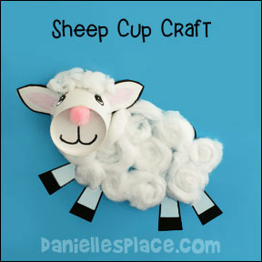 Lamb of God Cup Craft from www.daniellesplace.com