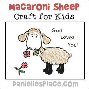 Sheep Craft made with noodles from www.daniellesplace.com