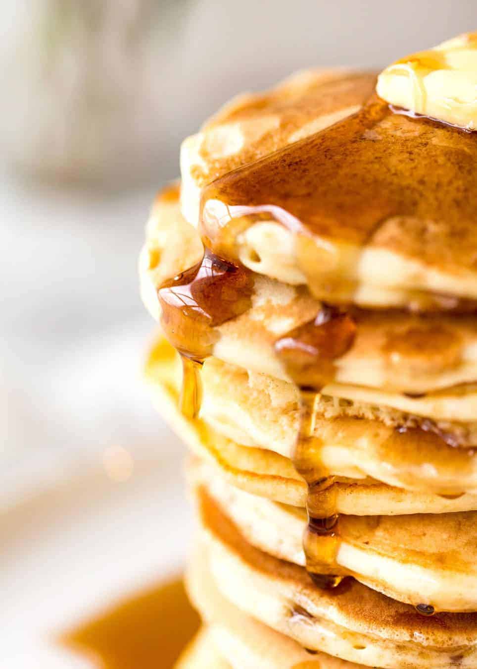 Simple, fluffy pancakes. What will you top yours with? recipetineats.com