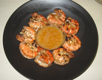 Grilled Cajun Shrimp Hot Off The Grill!